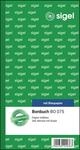 SIGEL BO075 Bonbuch Bonblock, 360 Abrisse blau, 10,5 x 20 cm, 2x60 Blatt