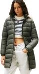 Tommy Jeans Damen Daunenmantel Essential Hooded Down Coat mit Kunstpelz