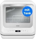 Bomann&reg; Tischgeschirrsp&uuml;ler mit Tank | mit und ohne Wasseranschluss nutzbar | Mini