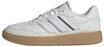 adidas Damen Courtblock Shoes, Crystal White/Crystal White/Aurora Plum, 40 EU