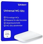 Duravit WC-Sitz Univavo, WC-Sitz eckig, Klobrille mit doppelter Absenkautomatik,
