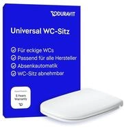 Duravit WC-Sitz Univavo, WC-Sitz eckig, Klobrille mit doppelter Absenkautomatik,