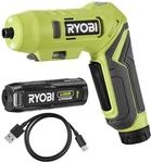RYOBI 4 V USB-LITHIUM Akku-Knickschrauber RSDP4-120G, max. Drehmoment 5 Nm, inkl. 1 x