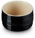 Le Creuset Stapelbares F&ouml;rmchen aus Steinzeug, 200 ml, Schwarz gl&auml;nzend,