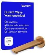 Duravit Wave Wanneneinlauf, Badewanneneinlauf mit runder Wandabdeckung, Zulauf