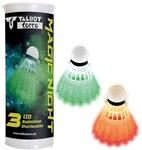 Talbot Torro Badminton Ball Magic Night LED, Kunststofffederball mit LED-Licht,...