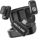 Hollyland Lark A1 Duo Wireless Mikrofon mit USB-C RX und Ladecase