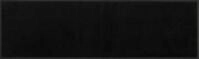 Wash+Dry Fu&szlig;matte Raven Black, innen und au&szlig;en, waschbar, schwarz (35x120cm)