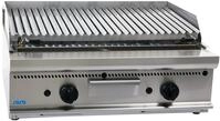 Saro 423-1265 E7/BS2BB Gas-Lavasteingrill, Edelstahl