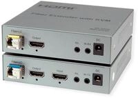 ROLINE KVM Verl&auml;ngerung &uuml;ber LWL, HDMI 4K, USB, 20 km