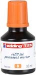 edding T 25 Nachf&uuml;lltinte Permanent Marker - orange - 30 ml - mit