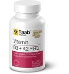 Raab&reg; Vitamin D3 + K2 + B12 Kapseln (60 St&uuml;ck) - Vegan | Mit Vitamin D3,...