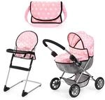 Bayer Design 13730AB Set Puppenwagen faltbar, Softer Griff, mit Tasche,...