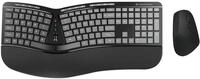 Conceptronic ORAZIO02US Ergo Kabelloses ergonomisches Tastatur- und Maus-Set, QWERTY