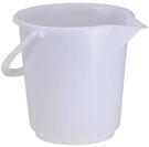 h&uuml;nersdorff 942100 Industrie Eimer 17 L rund mit Ausguss, HD-PE, natur, Made in