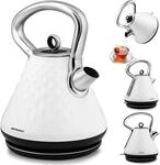 Berdsen Wasserkocher - 1,7 L - Wasserkessel Retro Vintage - mit Anti-Kalk Filter -