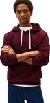 Tommy Hilfiger Herren Hoodie Seasonal Fleece mit Bauchtasche, Rot (Deep Burgundy), M
