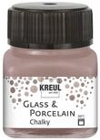 KREUL 16642 - Glass & Porcelain Chalky Mild Mocca, 20 ml Glas, sanft - matte...