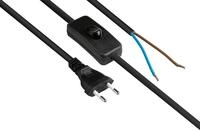 Good Connections EURO-Netzkabel - 1.5 m - Euro-Stecker Typ C, Schwarz