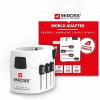 SKROSS Reiseadapter Pro, anpassbarer Adapterstecker f&uuml;r Reisen nach UK,...