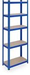 Relaxdays Schwerlastregal, HBT 180x60x30 cm, bis 500 kg, 5 Ebenen, Keller,...