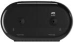 Tork SmartOne&reg; Mini Doppelrollenspender f&uuml;r Toilettenpapier Schwarz T9, Hohe
