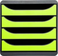 Exacompta 310725D Premium Ablagebox mit 4 Schubladen f&uuml;r DIN A4+ Dokumente.