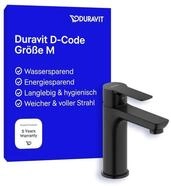 Duravit D-Code Waschtischarmatur, Gr&ouml;&szlig;e M (Auslauf H&ouml;he 167 mm),...