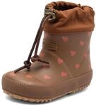 Bisgaard Unisex Kinder Thermo Baby Rain Boot, Chocolate Heartbeat, 25 EU