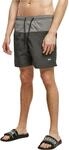 Urban Classics Herren Block Swim Shorts &ndash; Badeshorts mit Kordelzug & Taschen,
