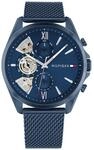 Tommy Hilfiger Multi Zifferblatt Quarz Uhr f&uuml;r Herren mit Blaues