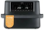 Severin Hei&szlig;luftfritteuse Max Zone Flex, 9L oder 2x 4,5L, XXL Fritteuse, Kochen ohne