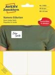 AVERY Zweckform Art. 51063 Namensetiketten f&uuml;r Kleidung (40 Namensaufkleber,