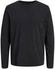 JACK & JONES Male Langarm-T-Shirt Einfarbig Langarm-T-Shirt