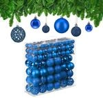 Relaxdays Weihnachtskugeln im 150er Set, glitzernde, Matte & gl&auml;nzende