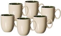 Ritzenhoff & Breker Kaffeebecher-Set Skog, 6-teilig, Dunkelgr&uuml;n