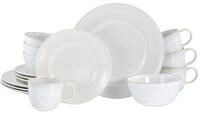 CreaTable, 23669, Serie ANTIQUE offwhite, 16-teiliges Geschirrset f&uuml;r 4 Personen,