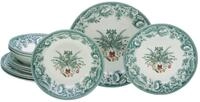 CreaTable, 16960, Serie Weihnachten, 12-teiliges Geschirrset, Teller Set aus