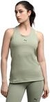 PUMA Unisex W Cloudspun Racerback Tanks, Lux Army, XS EU