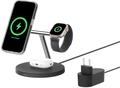 Belkin BoostCharge Pro 3-in-1 Qi2 Kabelloses Ladeger&auml;t, MagSafe-Kompatibles
