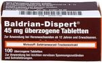 Baldrian-Dispert 45 mg &uuml;berzogene Tabletten, 100 St. Tabletten