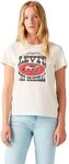 Levi's Damen The Perfect Tee T-Shirt, Horse Poster Sugar Swizzle, S