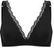 Schiesser Damen Soft BH gemoldet ohne B&uuml;gel mit Spitze - Unique