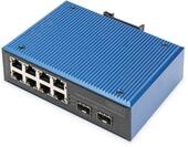 DIGITUS Industrial 8+2 -Port Fast Ethernet PoE Switch