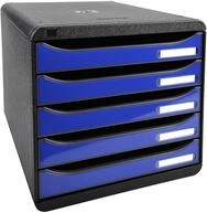 Exacompta 3097203D Premium Ablagebox mit 5 Schubladen f&uuml;r DIN A4+ Dokumente.