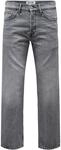 ONLY & SONS Herren Jeans Onsedge Str. One Mgd 8202 Dot Dnm, Medium Grey Denim, 28W /