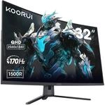 KOORUI 32 Zoll Curved QHD Gaming Monitor 170Hz 1Ms MPRT G3221SC | Bildschirm