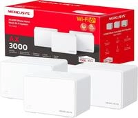 Mercusys Halo H3000X Mesh-WLAN-Set (3er-Pack), Wi-Fi 6 AX3000 Dualband-Router &