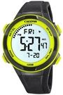 Calypso Digitale Herrenuhr Kautschuk Schwarz - 10 ATM, Datum, Stoppuhr, Dualzeit,