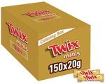 Twix Minis Schokolade kleine Riegel Keks & Karamell, 150x20g
